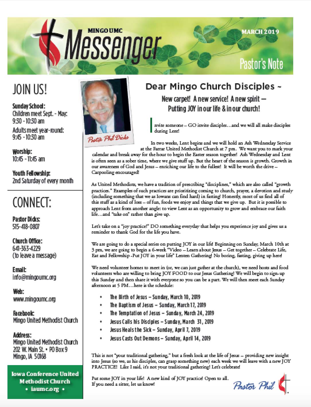 March Newsletter 2019 – Mingo United Methodist Church1084 x 1418